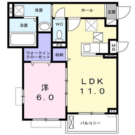 フォーチュンパークIIの物件間取画像